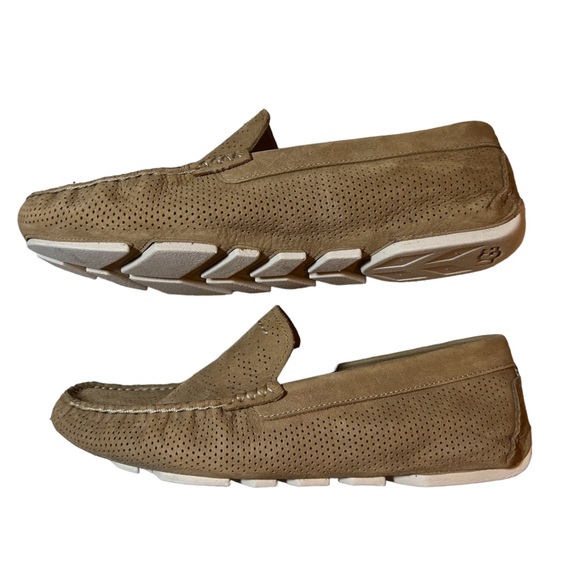 UGG Henrick Tan Men’s Suede Perforated Treadlite Loafer Driving Shoes Size 8 - Picture 9 of 11
